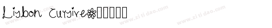 Lisbon Cursive字体转换